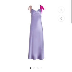 Dannijo Lilac Wide Tie Strap Dress